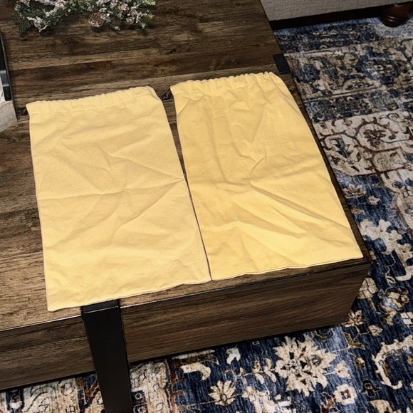 LV Louis Vuitton Authentic Designer Drawstring Shoe Dustbag Set of 2 Unisex - Picture 12 of 17